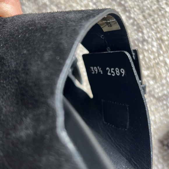 Clergerie black suede platform sandals - Picture 7 of 7